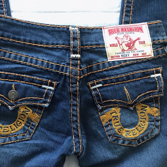 True Religion Ricky Low Waist Slim Straight Skinny Jeans 30 26 - Picture 4 of 7